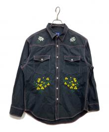 BoTT（ボット）の古着「FLOWER WESTERN SHIRT」｜ブラック