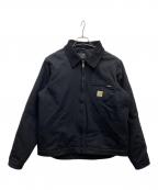 CarHarttカーハート）の古着「DUCK DETROIT JACKET BLANKET LINED」｜ブラック