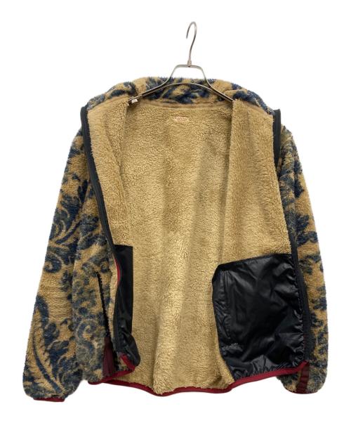 KAPITAL（キャピタル）KAPITAL (キャピタル) ダマスク柄フリース ZIPブルゾン ベージュ サイズ:２の古着・服飾アイテム