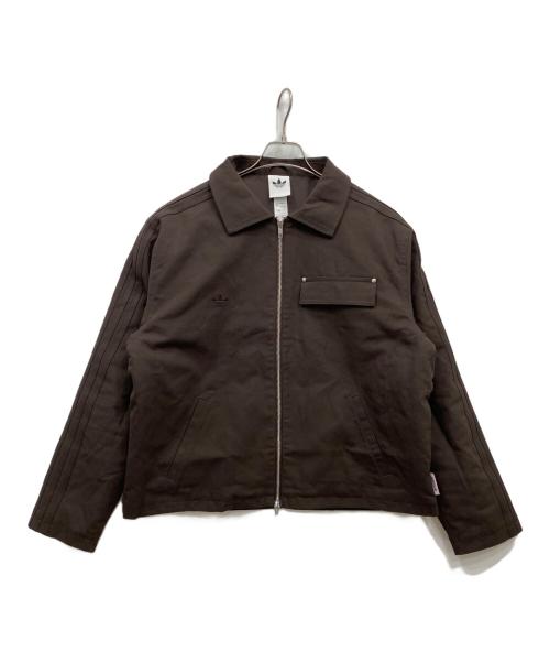 adidas（アディダス）adidas (アディダス) オリジナルス ワークウェア キャンバス ジャケット ブラウン サイズ:XLの古着・服飾アイテム