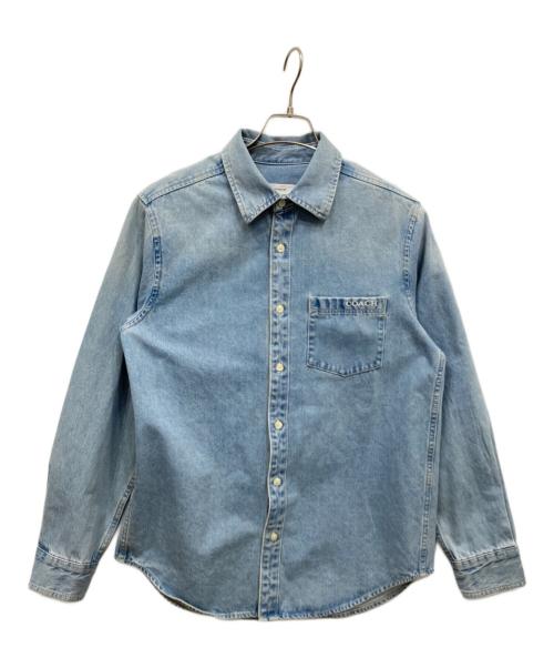 COACH（コーチ）COACH (コーチ) デニムシャツ ブルー サイズ:Sの古着・服飾アイテム