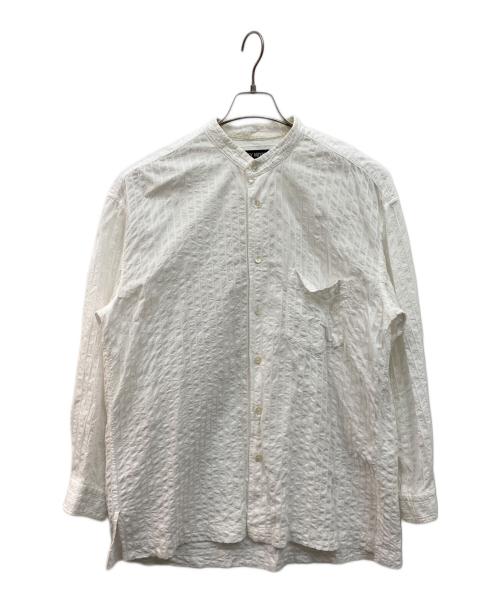 ISSEY MIYAKE（イッセイミヤケ）ISSEY MIYAKE (イッセイミヤケ) 90’s シワ加工サッカーシャツ ホワイト サイズ:2の古着・服飾アイテム