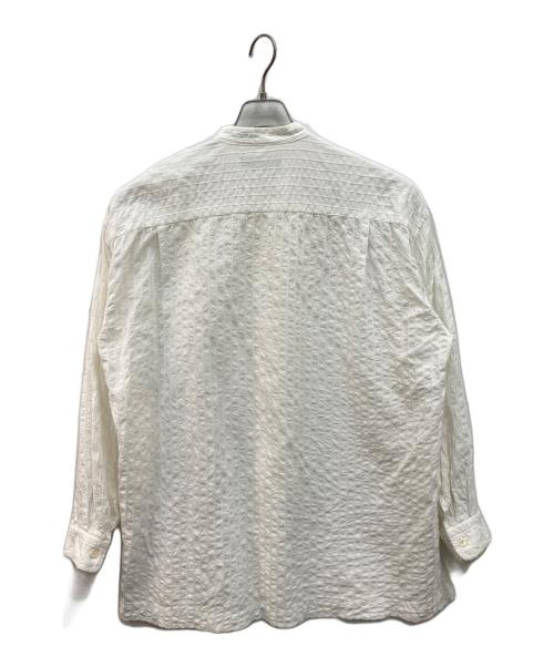 ISSEY MIYAKE（イッセイミヤケ）ISSEY MIYAKE (イッセイミヤケ) 90’s シワ加工サッカーシャツ ホワイト サイズ:2の古着・服飾アイテム