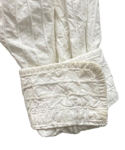 ISSEY MIYAKE（イッセイミヤケ）ISSEY MIYAKE (イッセイミヤケ) 90’s シワ加工サッカーシャツ ホワイト サイズ:2の古着・服飾アイテム