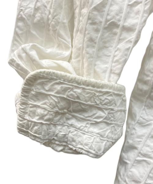 ISSEY MIYAKE（イッセイミヤケ）ISSEY MIYAKE (イッセイミヤケ) 90’s シワ加工サッカーシャツ ホワイト サイズ:2の古着・服飾アイテム
