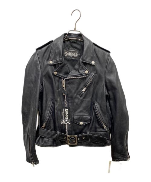 Schott（ショット）Schott (ショット) 626VNW ライダースジャケット ブラック サイズ:Sの古着・服飾アイテム