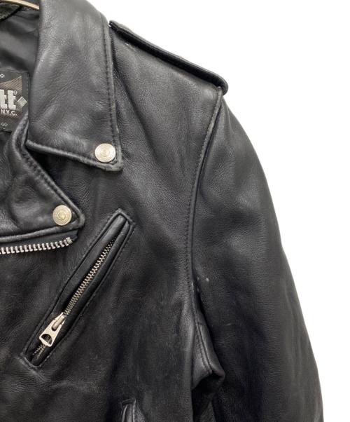 Schott（ショット）Schott (ショット) 626VNW ライダースジャケット ブラック サイズ:Sの古着・服飾アイテム