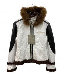 AVIREX（アヴィレックス）の古着「ボアライナーレザージャケット」｜ホワイト