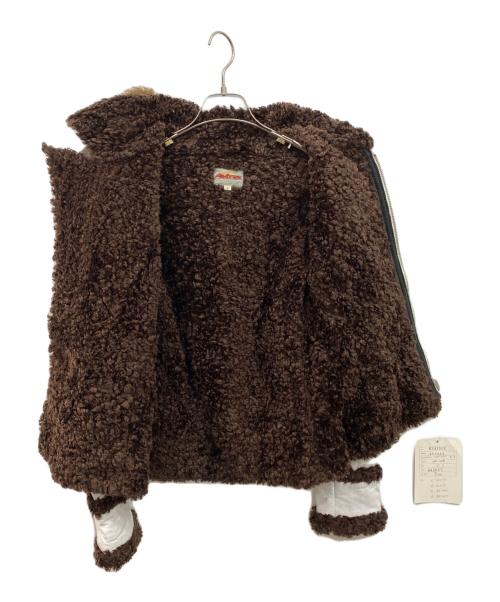 AVIREX（アヴィレックス）AVIREX (アヴィレックス) ボアライナーレザージャケット ホワイト サイズ:Sの古着・服飾アイテム