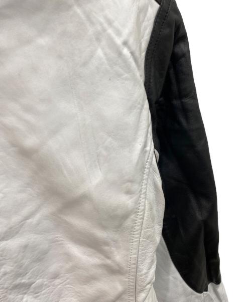 AVIREX（アヴィレックス）AVIREX (アヴィレックス) ボアライナーレザージャケット ホワイト サイズ:Sの古着・服飾アイテム