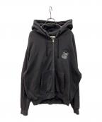 A'GEM/9×.komエージェムナイン×ドットコム）の古着「猫キョンシージップパーカー」｜グレー