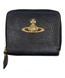 Vivienne Westwood（ヴィヴィアンウエストウッド）の古着「ラウンドファスナー財布」｜ブラック