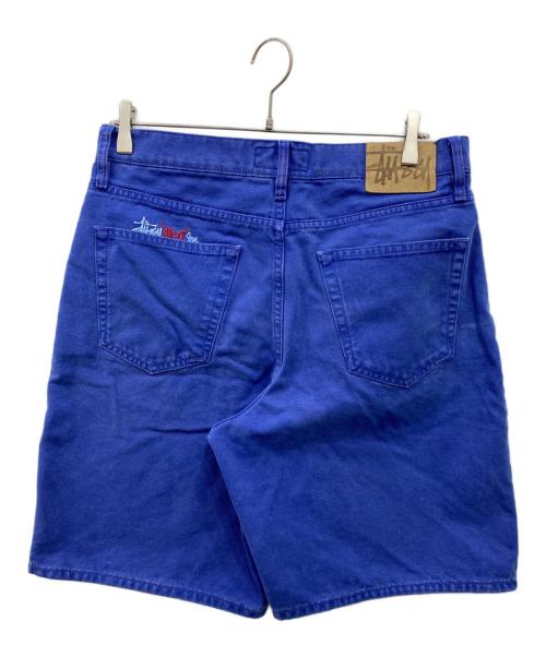 stussy（ステューシー）stussy (ステューシー) BIGOLハーフパンツ ブルー サイズ:30の古着・服飾アイテム