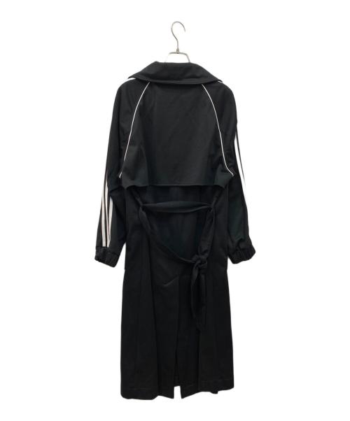 adidas（アディダス）adidas (アディダス) スポーティートレンチコート ブラック サイズ:Mの古着・服飾アイテム