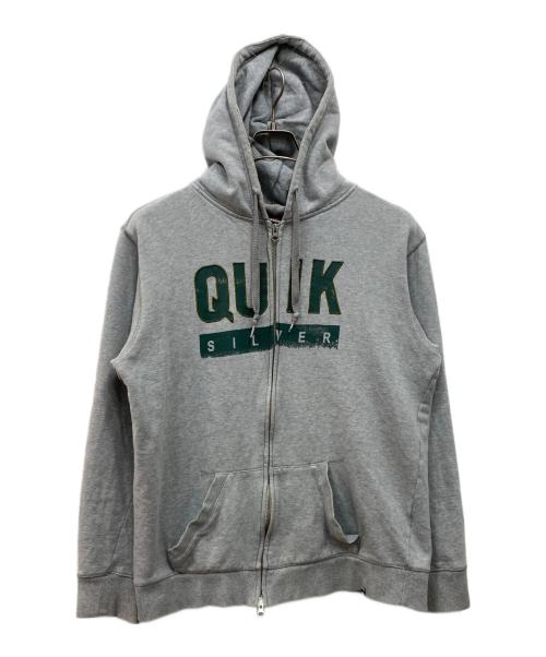 Quiksilver（クイックシルバー）Quiksilver (クイックシルバー) ジップパーカー グレー サイズ:XLの古着・服飾アイテム