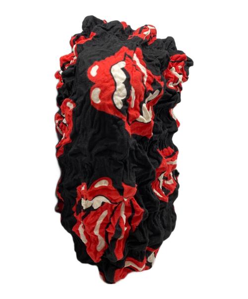 masu（エムエーエスユー）MASU (エムエーエスユー) TONGUE AND LIPS POPCORN BAG レッド×ブラックの古着・服飾アイテム