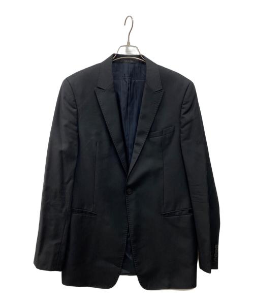 EMPORIO ARMANI（エンポリオ アルマーニ）EMPORIO ARMANI (エンポリオ アルマーニ) テーラードジャケット ブラック サイズ:52の古着・服飾アイテム