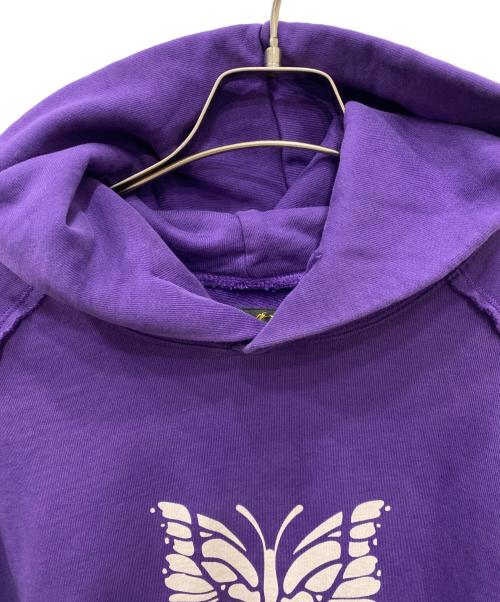 Needles（ニードルズ）Needles (ニードルズ) SWEAT HOODY PAPILLON PRINT パープル サイズ:XLの古着・服飾アイテム