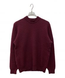 HICKEY FREEMAN（ヒッキーフリーマン）の古着「カシミヤモックネックニット」｜レッド