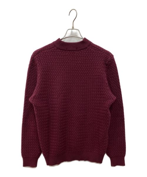HICKEY FREEMAN（ヒッキーフリーマン）HICKEY FREEMAN (ヒッキーフリーマン) カシミヤモックネックニット レッド サイズ:Lの古着・服飾アイテム