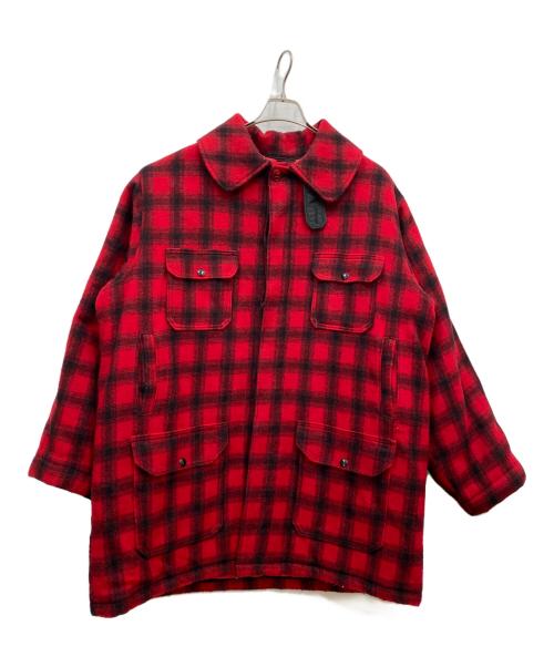WOOLRICH（ウールリッチ）WOOLRICH (ウールリッチ) ウールハーフコート レッド サイズ:48の古着・服飾アイテム