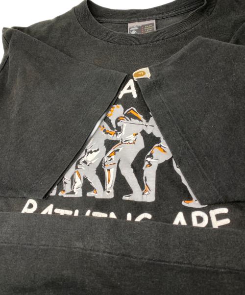BAPE BY A BATHING APE（ベイプバイアベイシングエイプ）BAPE BY A BATHING APE (ベイプバイアベイシングエイプ) プリントTシャツ ブラック サイズ:Lの古着・服飾アイテム