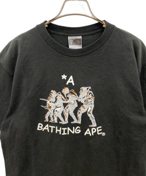 BAPE BY A BATHING APE（ベイプバイアベイシングエイプ）BAPE BY A BATHING APE (ベイプバイアベイシングエイプ) プリントTシャツ ブラック サイズ:Lの古着・服飾アイテム