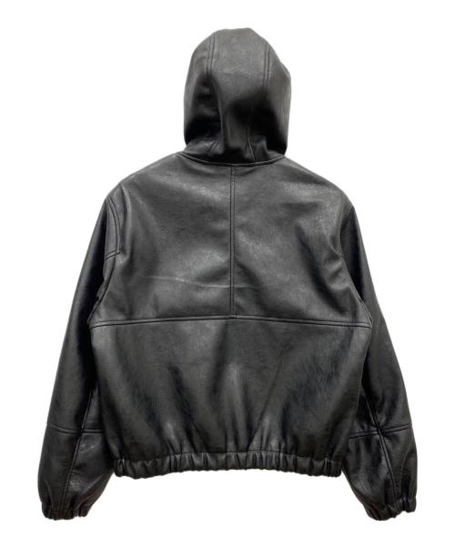 ZARA（ザラ）ZARA (ザラ) エコレザージャケット ブラック サイズ:Lの古着・服飾アイテム