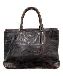 aniary（アニアリ）の古着「型押しトートバッグ」｜ブラウン