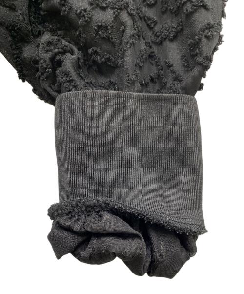 seyto（セイト）seyto (セイト) シースルーレースギャザーブルゾン ブラック サイズ:2の古着・服飾アイテム