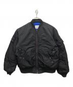 AVIREX×Manastashアヴィレックス×マナスタッシュ）の古着「リバーシブルMA-1ジャケット」｜ブラック×ブルー