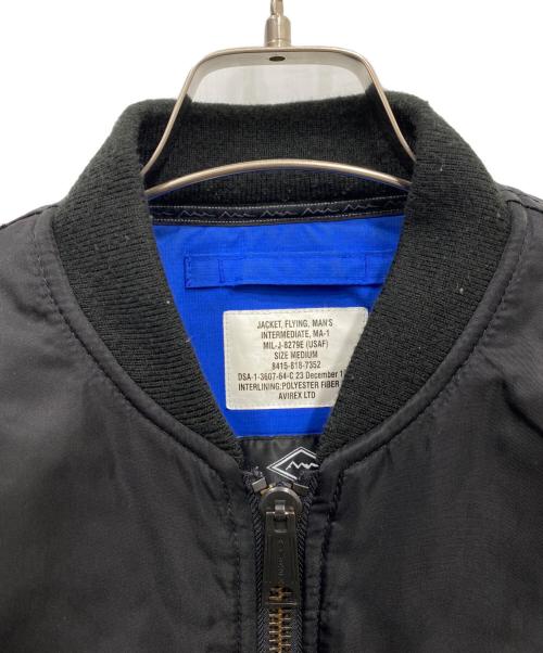 AVIREX（アヴィレックス）AVIREX (アヴィレックス) Manastash (マナスタッシュ) リバーシブルMA-1ジャケット ブラック×ブルー サイズ:Mの古着・服飾アイテム