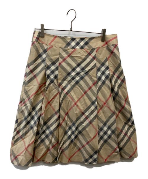 BURBERRY LONDON（バーバリーロンドン）BURBERRY LONDON (バーバリーロンドン) ノバチェックスカート ベージュ サイズ:46の古着・服飾アイテム