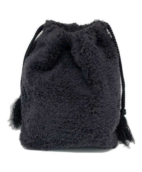 COMOLI（コモリ）COMOLI (コモリ) パイルポーチ ブラックの古着・服飾アイテム