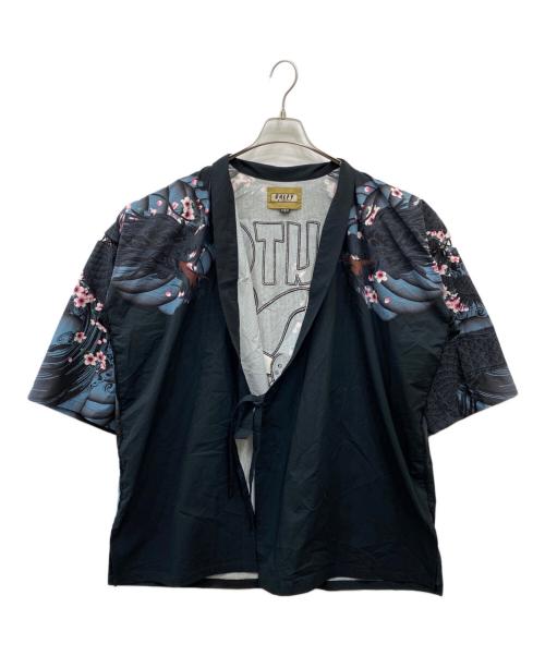 GALFY（ガルフィー）GALFY (ガルフィー) 卍甚平セットアップ ネイビー サイズ:XLの古着・服飾アイテム
