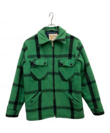 Fox Knapp（フォックスナップ）の古着「60’s チェックウールジャケット」｜グリーン