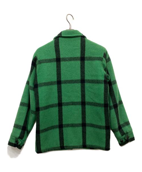 Fox Knapp（フォックスナップ）Fox Knapp (フォックスナップ) 60’s チェックウールジャケット グリーン サイズ:Sの古着・服飾アイテム