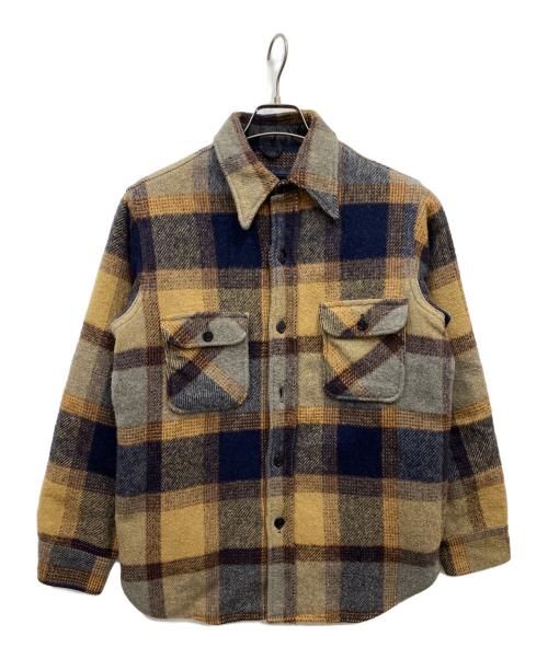 Fox Knapp（フォックスナップ）Fox Knapp (フォックスナップ) チェックシャツジャケット ブラウン サイズ:Sの古着・服飾アイテム