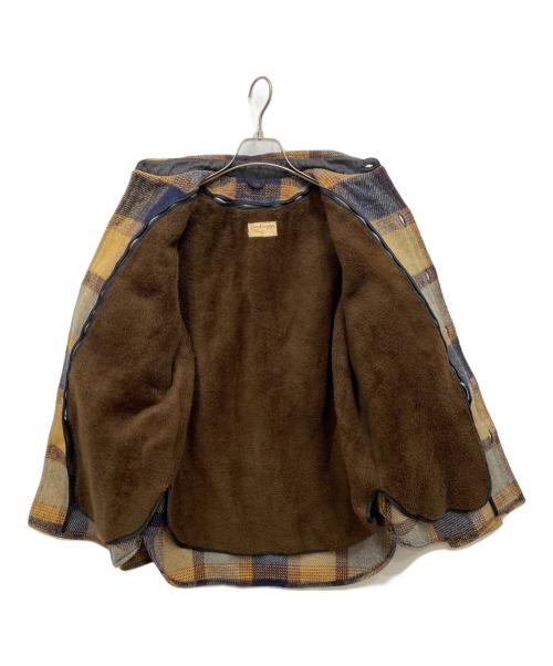Fox Knapp（フォックスナップ）Fox Knapp (フォックスナップ) チェックシャツジャケット ブラウン サイズ:Sの古着・服飾アイテム