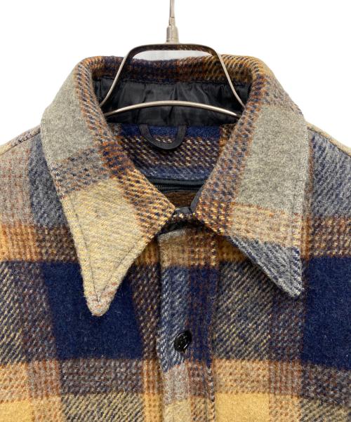 Fox Knapp（フォックスナップ）Fox Knapp (フォックスナップ) チェックシャツジャケット ブラウン サイズ:Sの古着・服飾アイテム