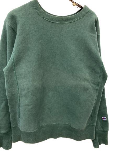 Champion REVERSE WEAVE（チャンピオン リバース ウィーブ）Champion REVERSE WEAVE (チャンピオン リバース ウィーブ) リバースウィーブスウェット グリーン サイズ:Lの古着・服飾アイテム
