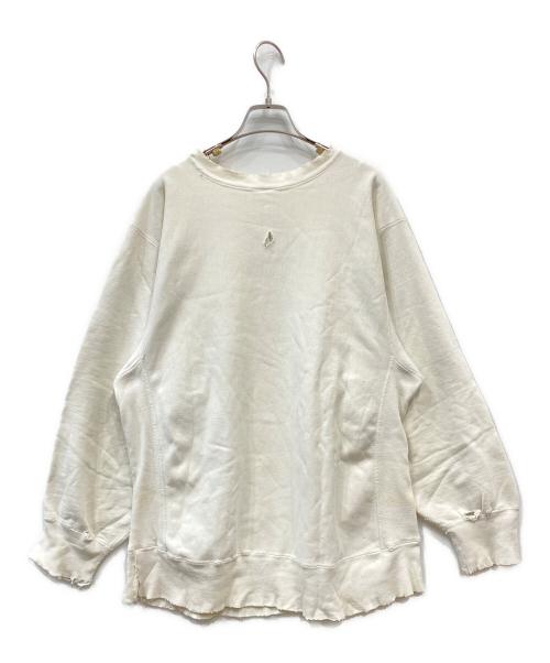Champion REVERSE WEAVE（チャンピオン リバース ウィーブ）Champion REVERSE WEAVE (チャンピオン リバース ウィーブ) 80’sクルーネックスウェット ホワイト サイズ:XLの古着・服飾アイテム