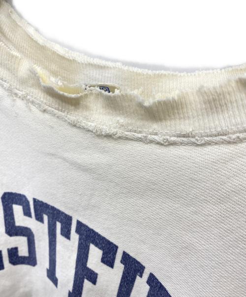 Champion REVERSE WEAVE（チャンピオン リバース ウィーブ）Champion REVERSE WEAVE (チャンピオン リバース ウィーブ) 80’sクルーネックスウェット ホワイト サイズ:XLの古着・服飾アイテム