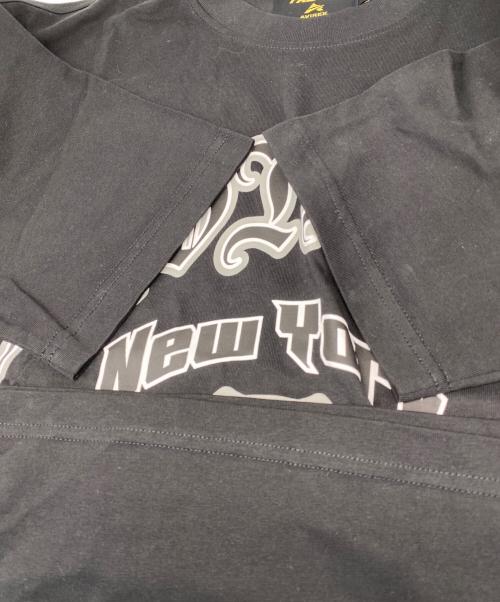 PALACE（パレス）PALACE (パレス) AVIREX (アヴィレックス) Tシャツ ブラック サイズ:Mの古着・服飾アイテム