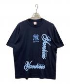 SUPREME×MLBシュプリーム×エムエルビー）の古着「MLB Teams Tee NY」｜ネイビー