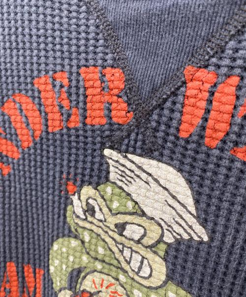 TOYS MCCOY（トイズマッコイ）TOYS MCCOY (トイズマッコイ) BIG WAFFOL THERMAL TEE グレー サイズ:Ｍの古着・服飾アイテム