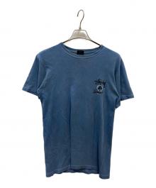 stussy（ステューシー）の古着「スカルグラフィックプリントTシャツ」｜ブルー