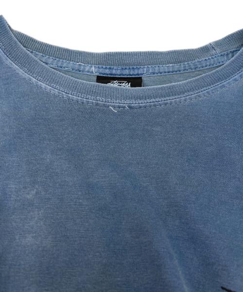 stussy（ステューシー）stussy (ステューシー) スカルグラフィックプリントTシャツ ブルー サイズ:Sの古着・服飾アイテム
