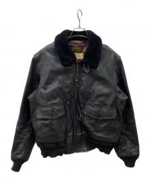 BUZZ RICKSON'S（バズリクソンズ）の古着「G-1 茶芯レザー フライトジャケット」｜ブラック
