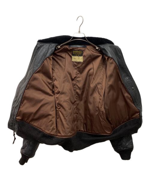 BUZZ RICKSON'S（バズリクソンズ）BUZZ RICKSON'S (バズリクソンズ) G-1 茶芯レザー フライトジャケット ブラック サイズ:42の古着・服飾アイテム